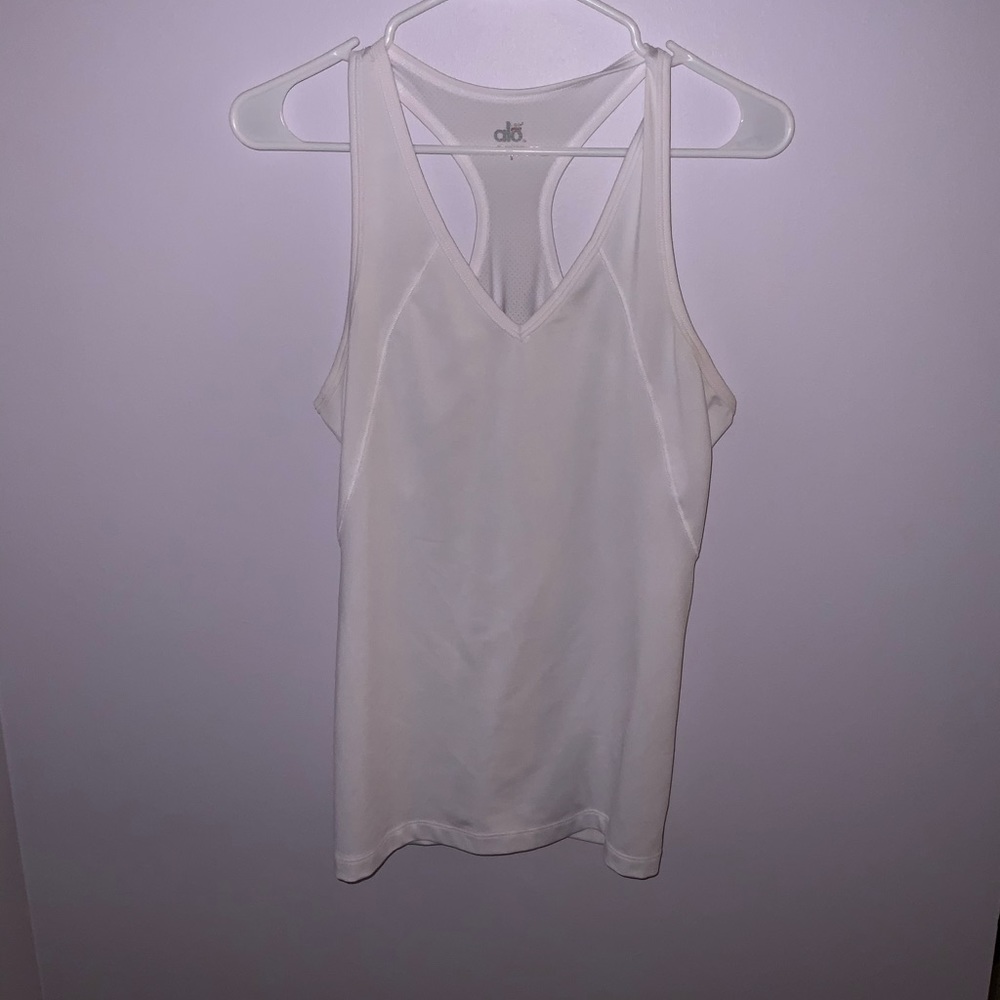 White Workout tank